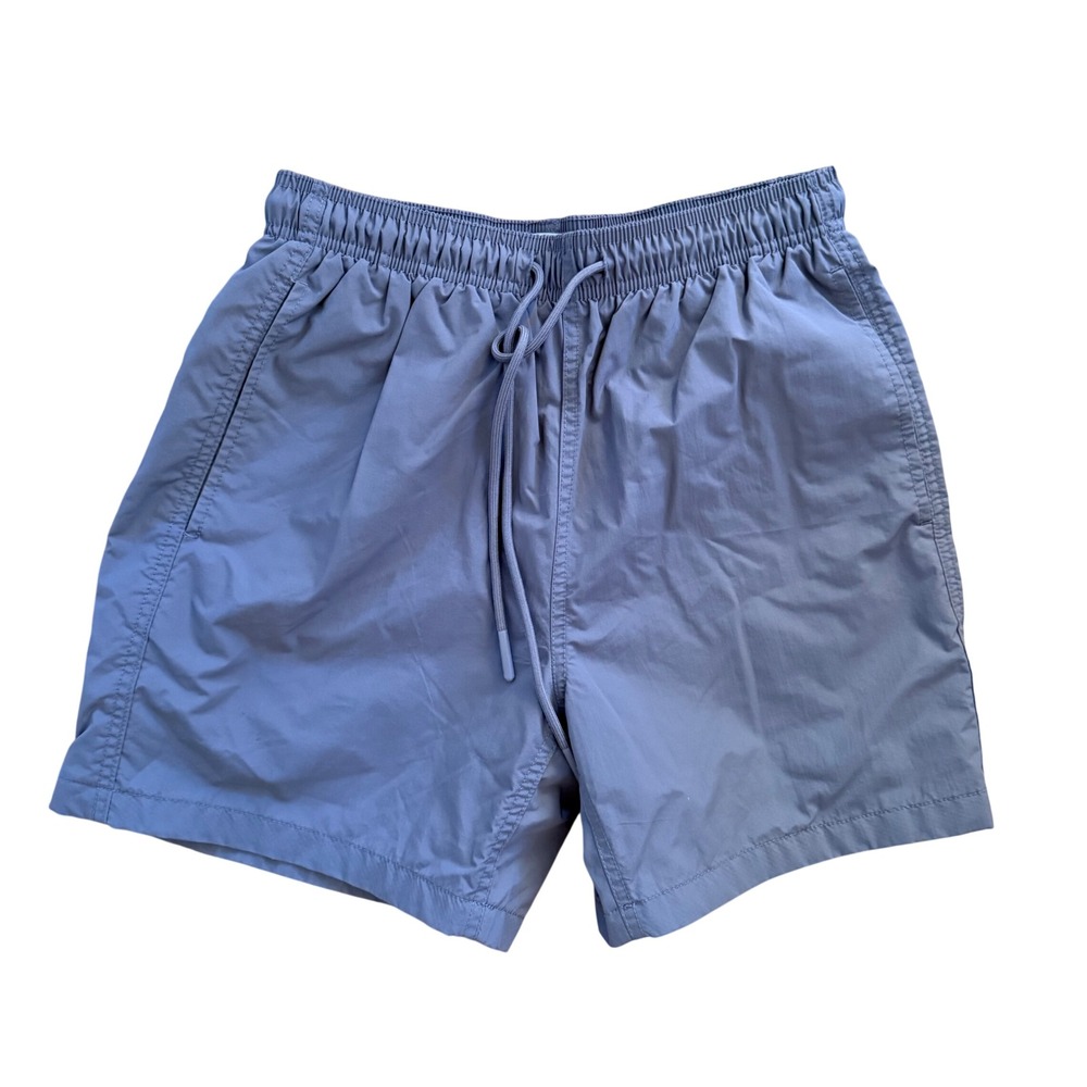 Standard Cloth Mens Oliver Trunks Slate Blue Mesh Lined Drawstring Shorts Size S
